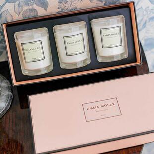 3pcs/set Scented Candles Natural Soyn Non-toxic Wax Candles