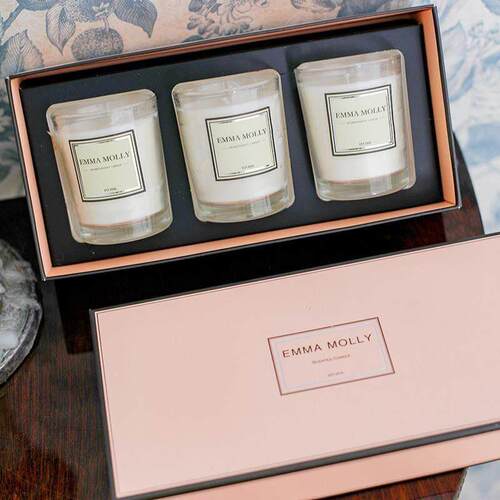 3pcs/set Scented Candles Natural Soyn Non-toxic Wax Candles
