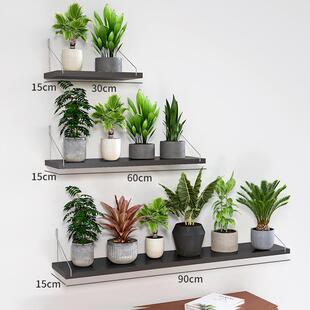 花架置物架花架子靠墙墙上壁挂免打孔花盆架墙面墙体免安装升级款