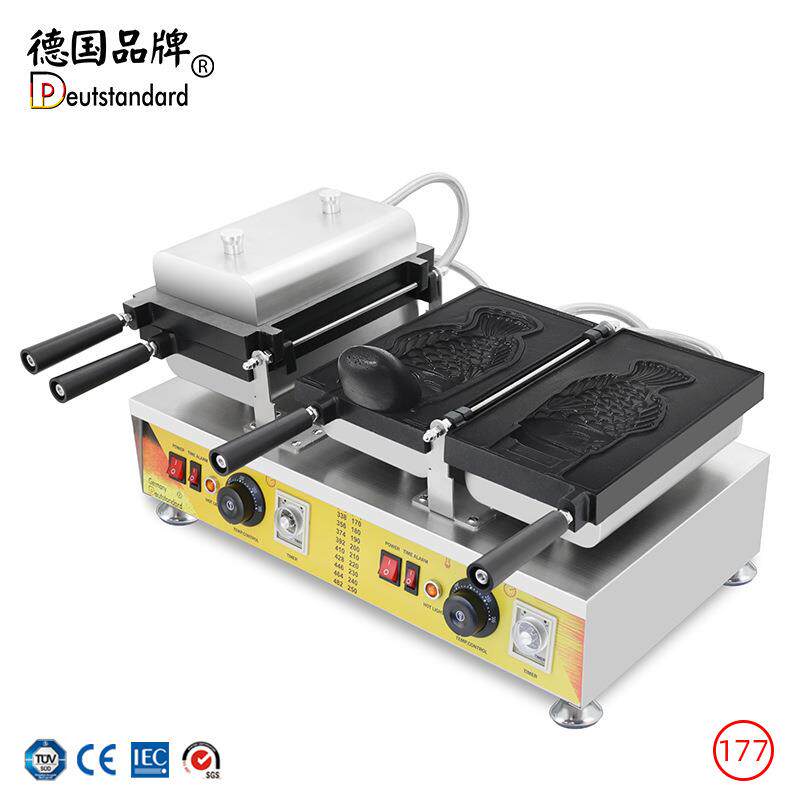 鲷鱼烧机韩国冰淇淋鲷鱼烧机鱼型烧机大开口鲷鱼烧圣代鱼型雪糕皮