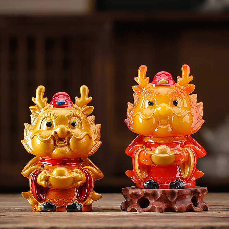 茶桌茶道禧抱茶装饰摆件配件台新品茶具龙招财财宠品茶精玩变色茶