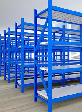 轻型货架仓储多层自由组合中型1.2m×40cm×2m库房金属耐用钢架