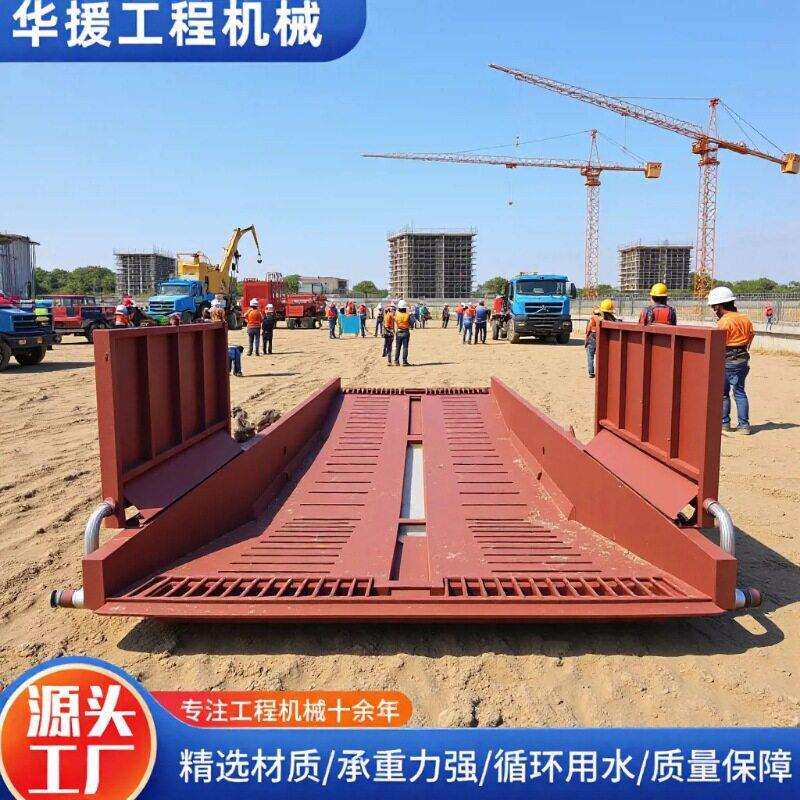 山东13米自动洗车槽车辆冲洗设备平台建筑工地大门口船式洗车槽