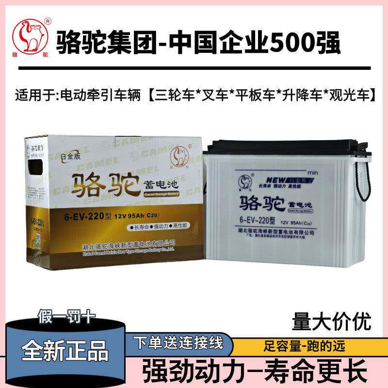 原装正品骆驼水电瓶12V160AH大容量320型60V电动三轮车铅酸蓄电池