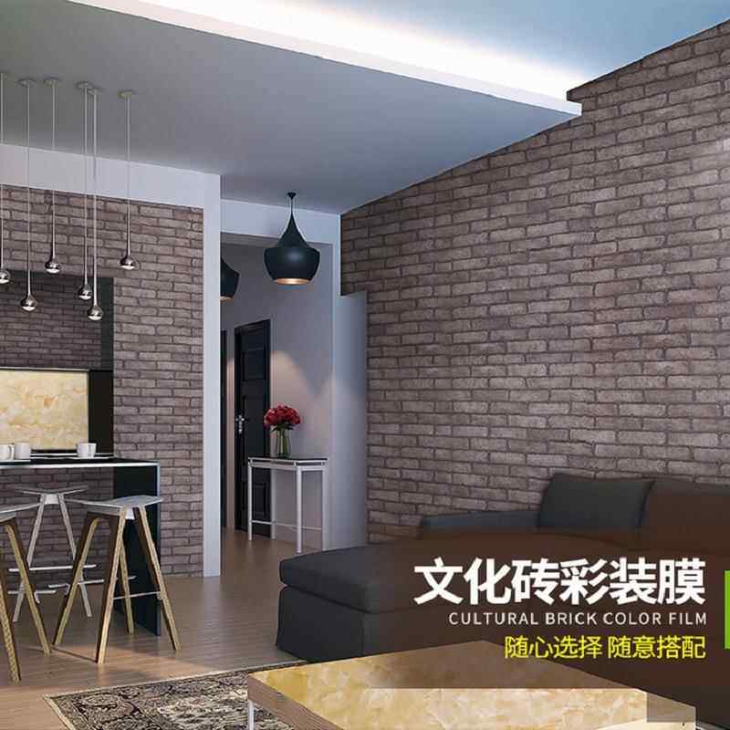 新款直销自粘墙纸壁纸卧室客厅家具防水墙砖块墙纸现代简约复古爬