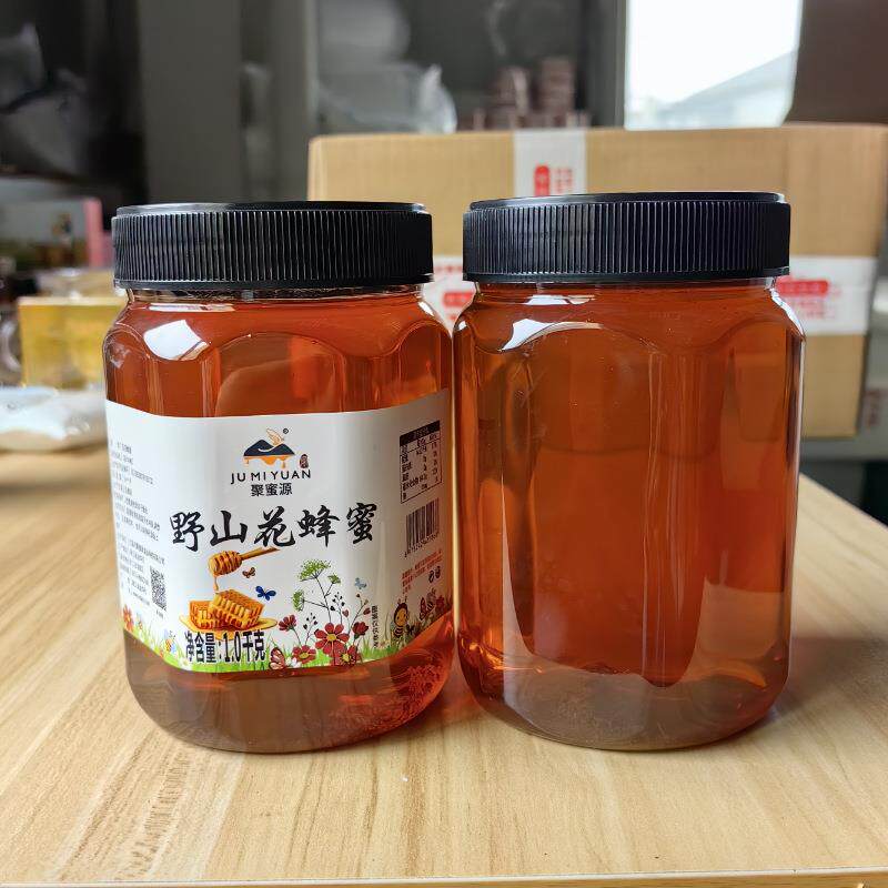 山花蜂蜜1000克瓶装蜂蜜纯正野山花蜜瓶装土峰蜜农家自产百花瓶装