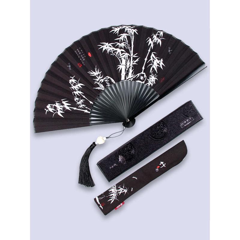 批发扇子折扇风男士古风黑色小扇儿童随身便携折叠扇夏季女式竹扇