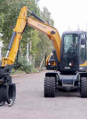 18年新源75 准新机 夹甘蔗 抓草机 抓树枝 码垛机 棉花夹 抓羊皮