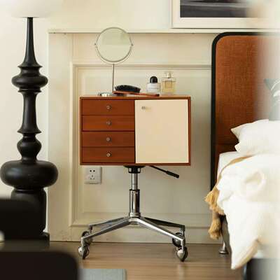 麦嘉徒家具床边柜客梳妆台边柜餐边柜置物柜移动收纳柜中古小边几