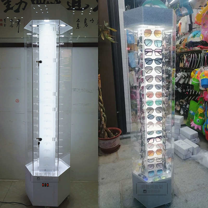 眼镜展示柜3D眼镜展示柜太阳眼镜展示柜眼镜展示架墨镜展示柜旋转