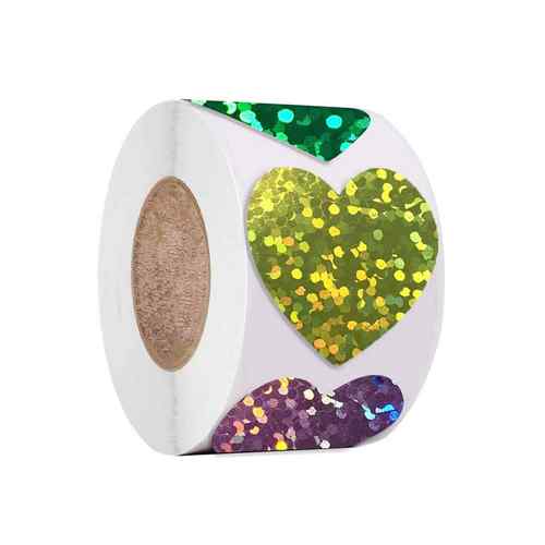 新款直销500/卷2.5厘米卷装自粘星星贴纸奖励图表装饰不干胶贴纸