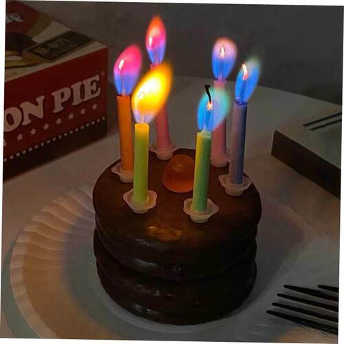 Birthday Colorful Flame Candle Birthday Cake decoration