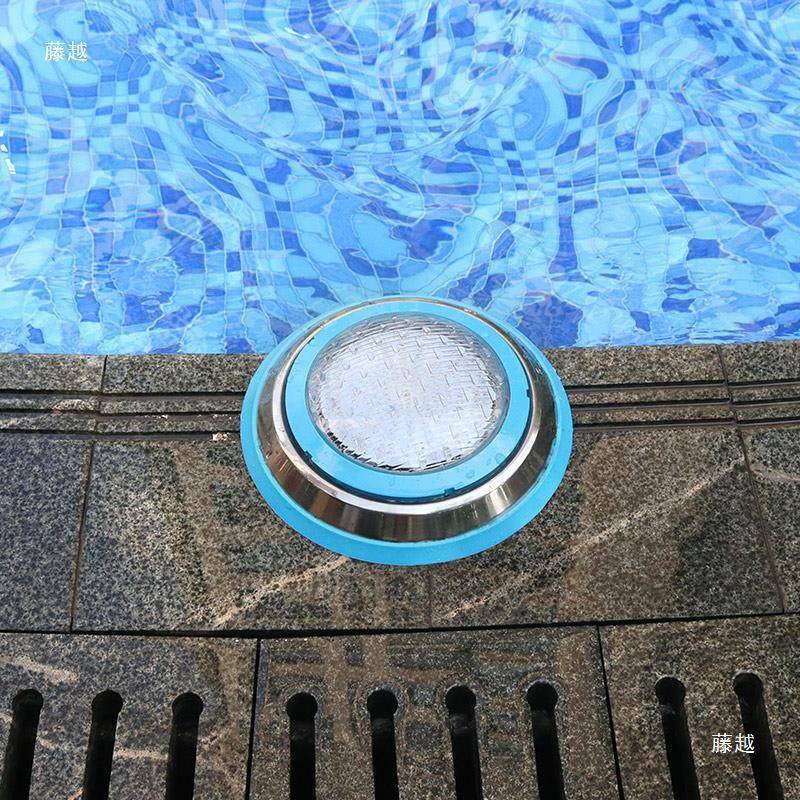 池灯七彩变色侧壁水景灯景水TDV底灯12Vled水下灯水池观灯泳垒德