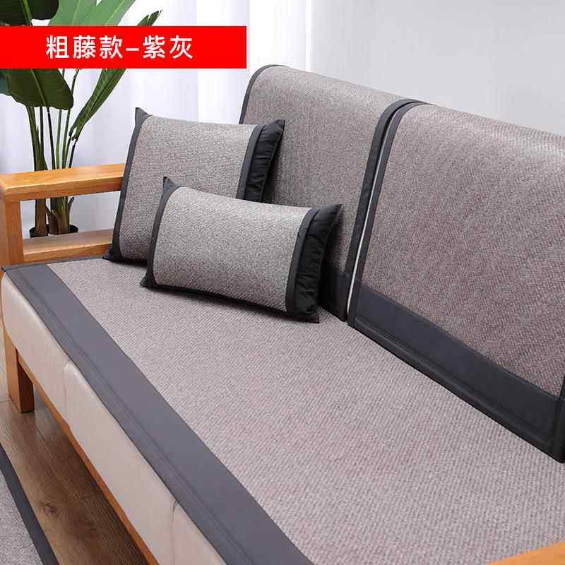 新款丝夏季冰发垫藤沙垫沙发凉垫防滑发垫沙发沙垫沙发垫套布毛巾