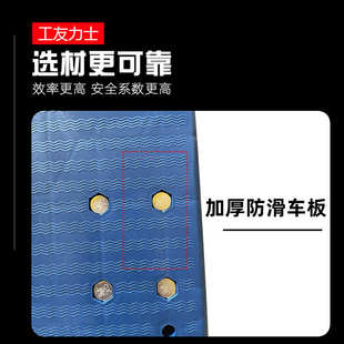 静音胶板手推车 物流快递超市拉货平板不锈钢304搬运小拖车工具车