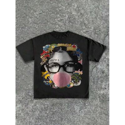 Women Short Sleeve T-Shirt Graphic Eye Print Design