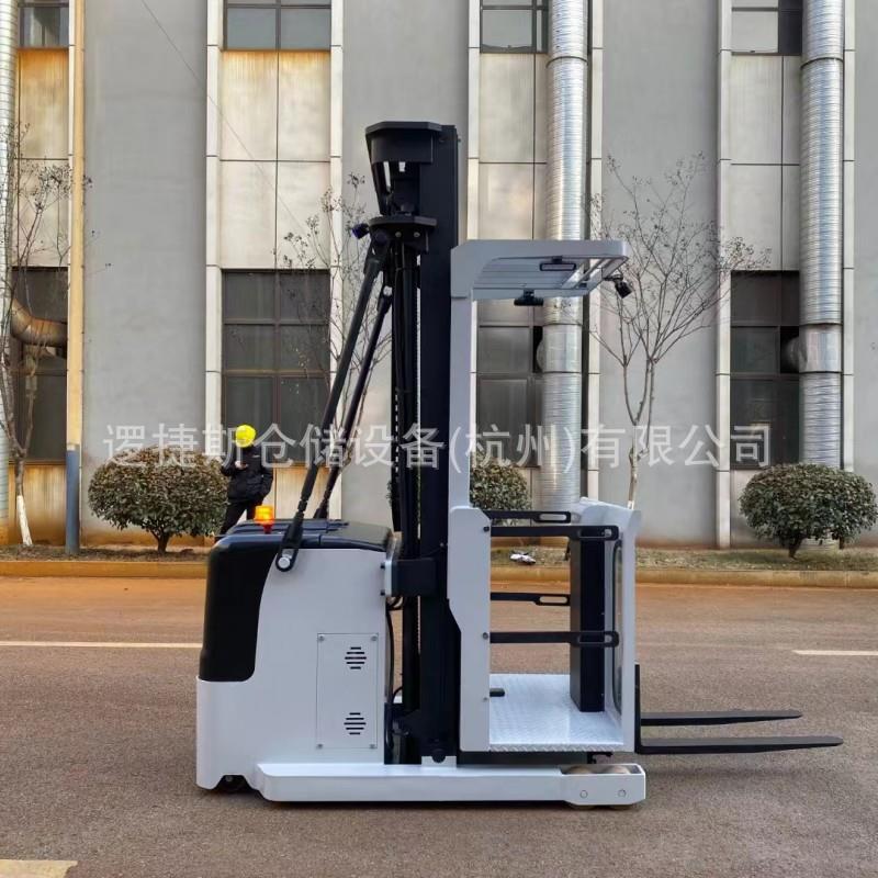电动高位拣选车1吨升高6m叉车堆高取料拣选车自行走升降平台车