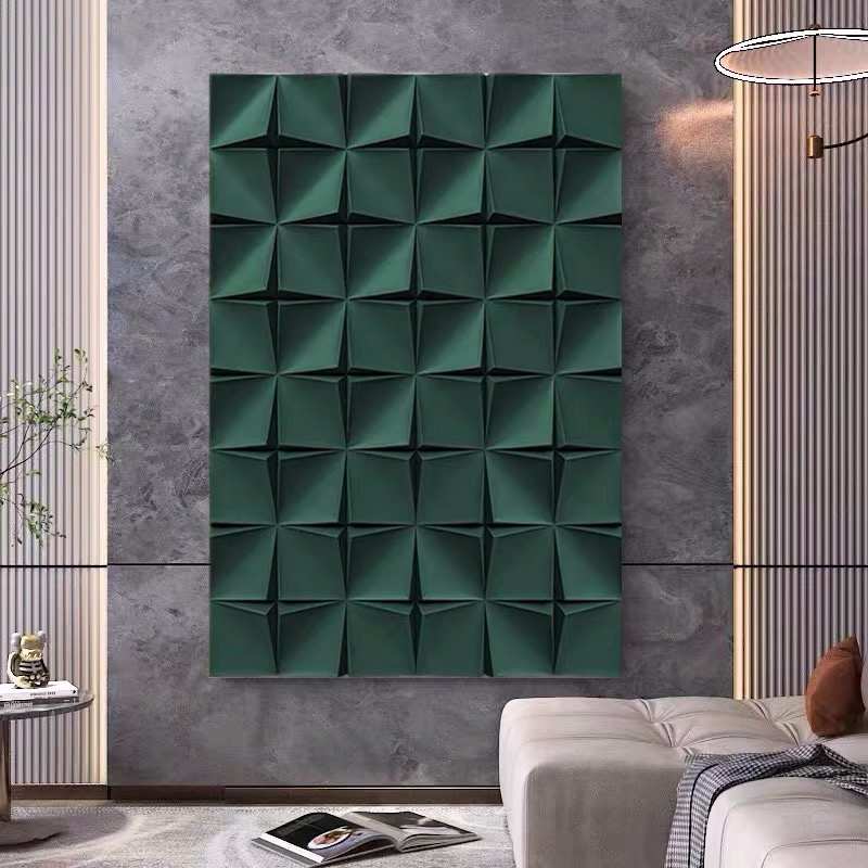 现代简约玄关3d立体浮雕装饰画客厅背景墙壁画抽象走廊过道竖挂画图片