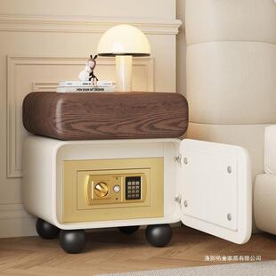 能床头保柜WzAF2m2Z箱一体简约现代实木床边柜爆款 家用卧室智收险