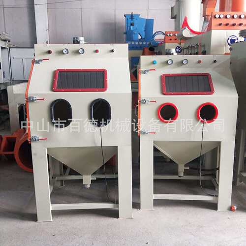 金属喷砂机 9060 手动箱式打砂机 小型喷沙机 除锈模具喷砂机