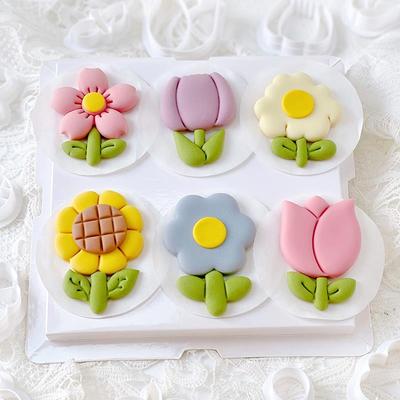 王菊老师 母亲节女神节花朵馒头模具家用手工DIY烘焙工具面食磨具