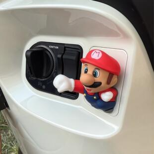 电动车玛利欧装饰公仔车尾3D立体装饰公仔个性骑行玩偶机车改装