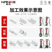 角铁槽钢冲孔钢板冲十个厚 22液压冲孔机角铁倒角机切断手提式