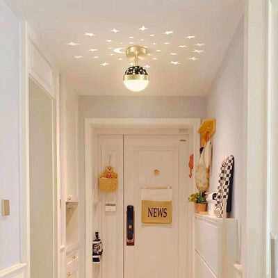 走廊星空吸顶灯北欧简约ins灯风现代玄关灯过道led灯北欧奢轻阳台