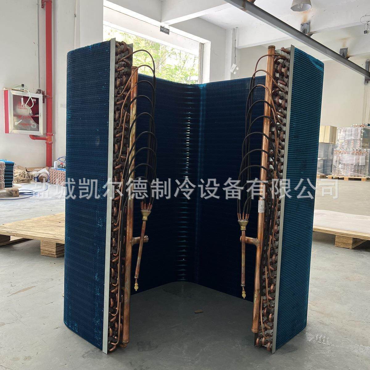 顶出风冷凝器外机空气能热泵冷库机组制冷配件