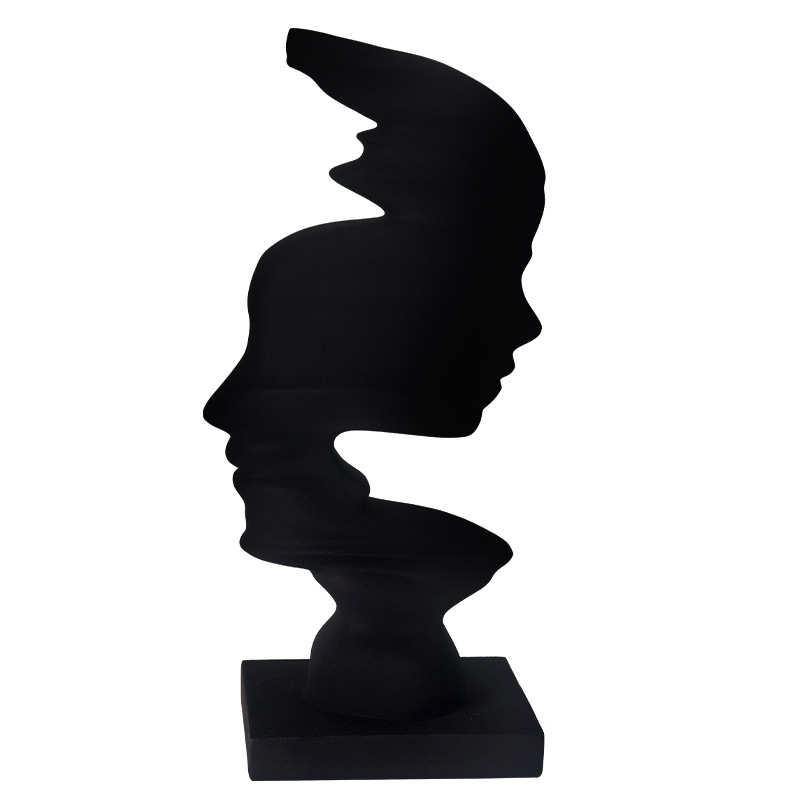 玄关装饰电视柜家居雕像摆设工艺品摆件奢客厅人头轻简约抽象北欧