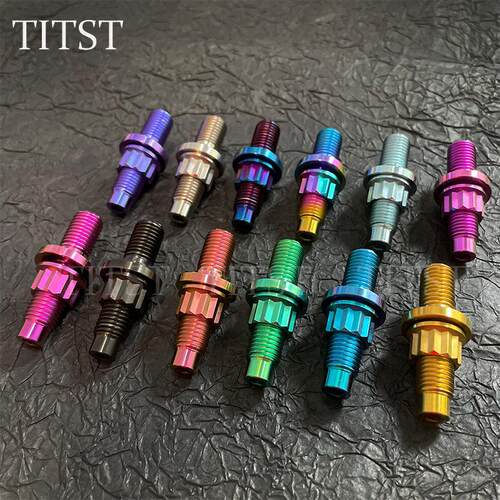 TITST钛合金螺丝M8/M10汽车摩托车发动机排气管改装双头螺丝TC4