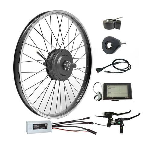 山地车改装电动车套件500W电机SW900仪表36/48通用防水系统控制器