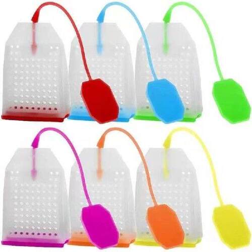5Pcs Silicone Tea Infuser Bag Reusable Safe Loose Leaf Tea