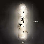 壁灯灯天然背景设计走廊楼梯壁灯客厅床头灯墙卧室感云石过道现代