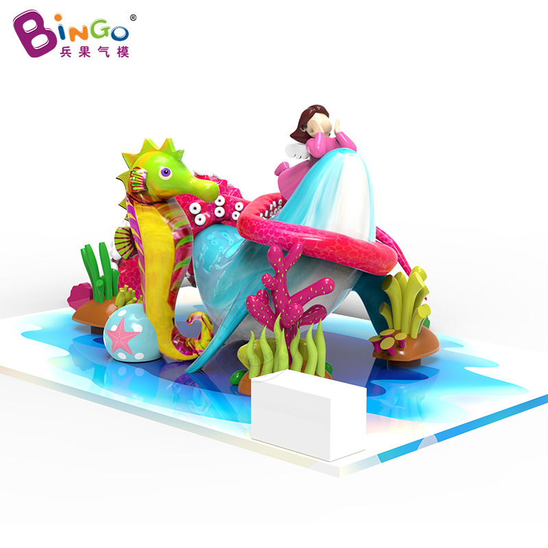 工厂直供充气鲸鱼海洋主题卡通气模海马章鱼腿海底模型商场美陈