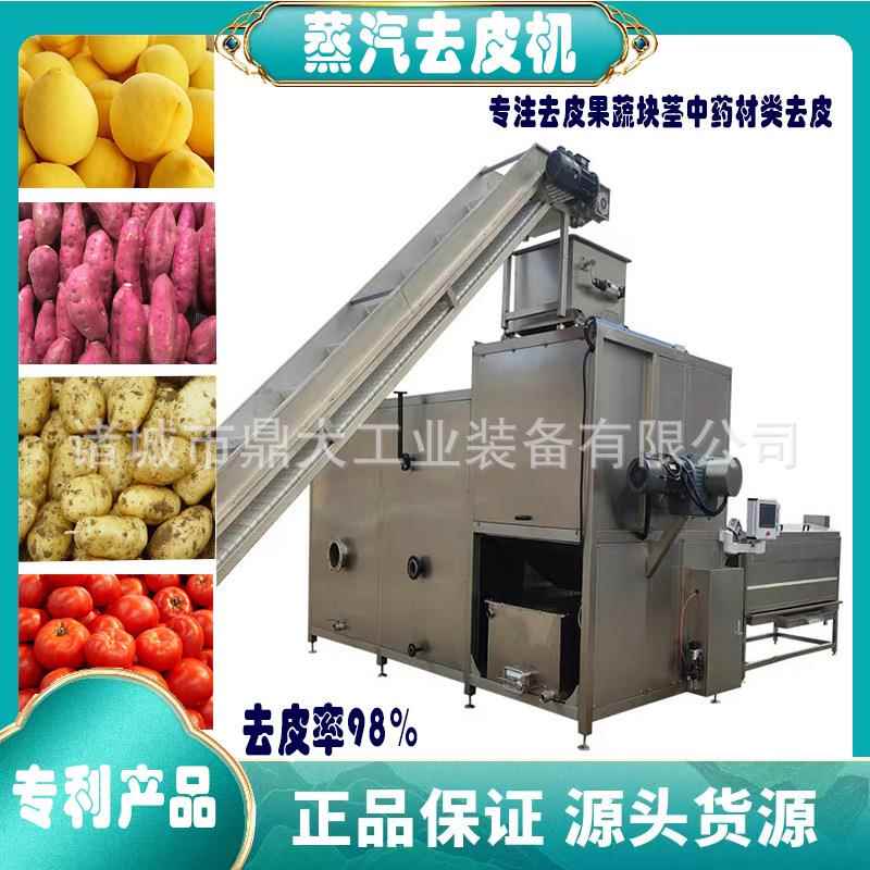 全自动高压蒸汽剥皮机山药红薯土豆西红柿蒸汽去皮机工业