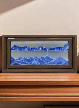 流沙画摆件自动旋转流沙长条超大流沙画超级大号送人节日礼物