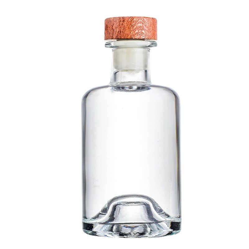 新款一斤装白酒瓶酒瓶空瓶洋酒瓶圆形玻璃瓶白酒分装瓶果酒瓶