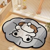 躺平猫咪硅藻泥地垫家用玄关入户门垫卫生间吸水脚垫浴室地垫