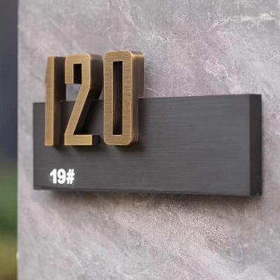 创意门牌酒店别墅小区楼层门牌导视室内不锈钢激光电镀导引牌