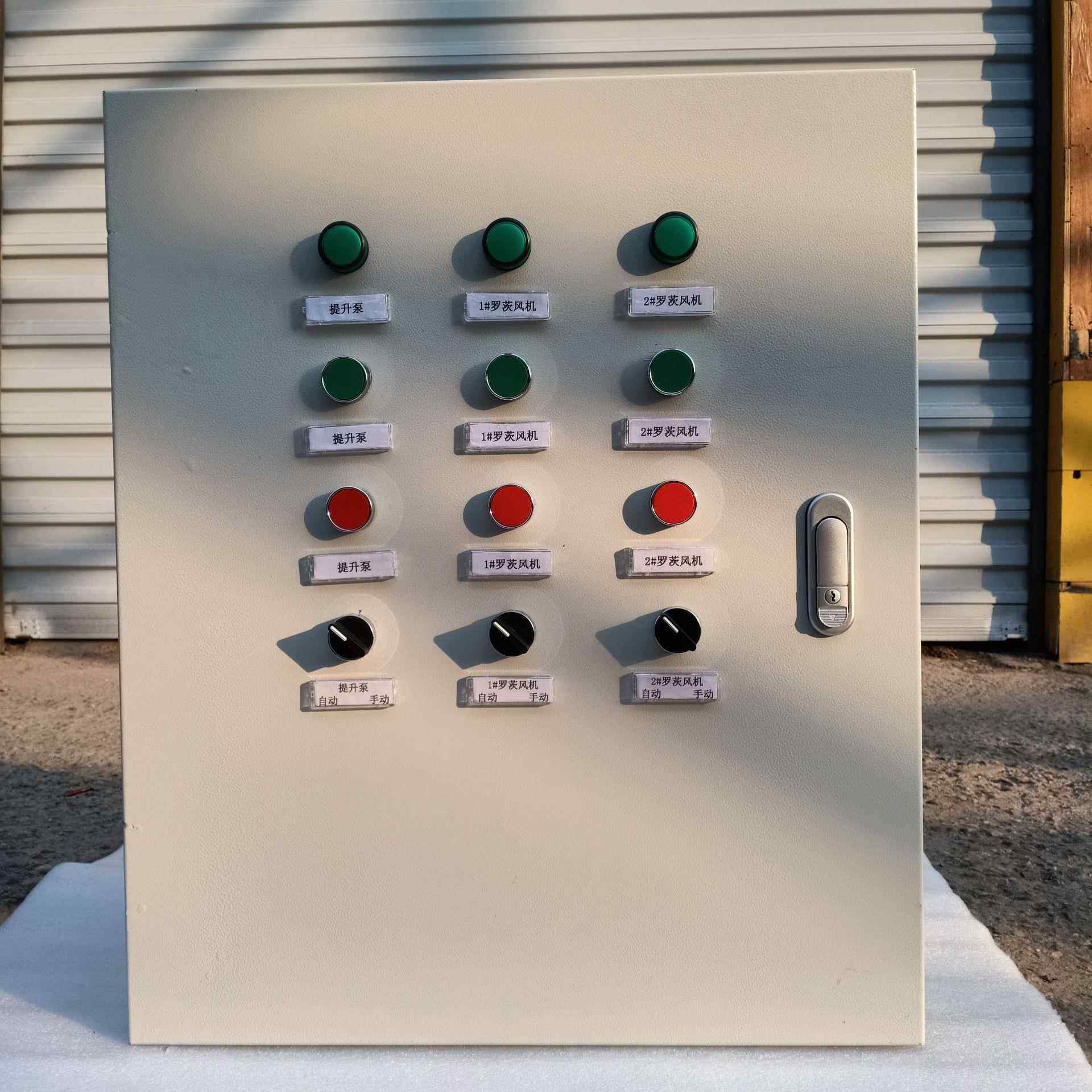 厂家直供量大从优 污水处理潜污泵电机控制箱 罗茨风机电机配电箱