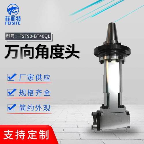 厂家直供角度头 侧铣头 万向角度头0-90-BT40A-ZP加长350