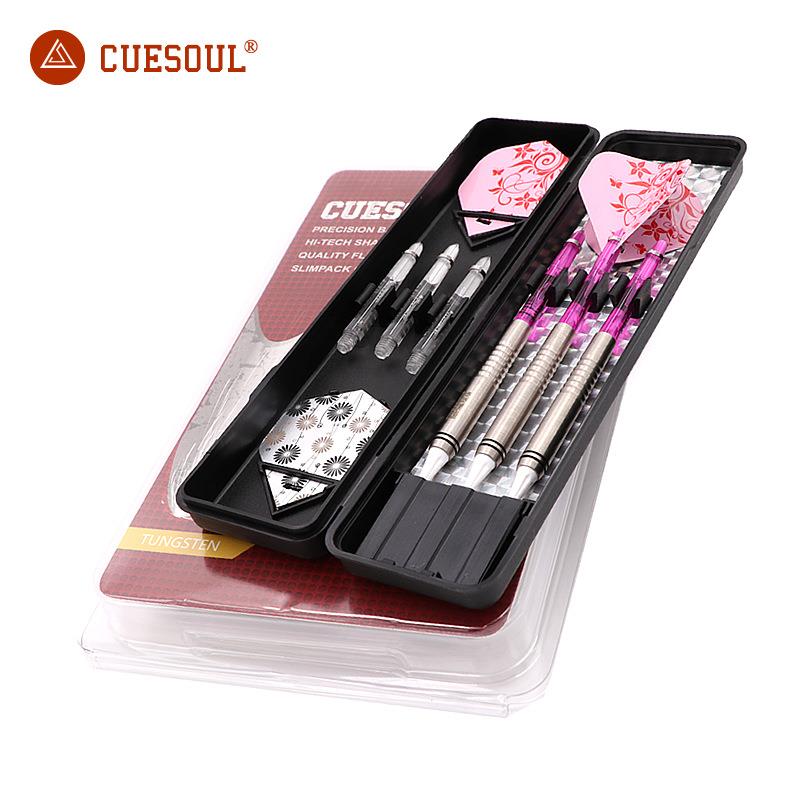CUESOUL/Q獣18克钨钢镖软式飞镖比赛级飞镖针软式飞镖套装