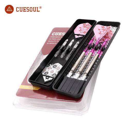 CUESOUL/Q獣18克钨钢镖软式飞镖比赛级飞镖针软式飞镖套装