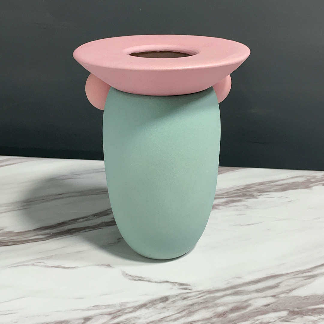 景德镇陶瓷花瓶摆件酒店样板间家居卧室装饰品客厅桌面莫兰迪花器,家居饰品,花瓶,淘宝优惠券,粉丝福利购,淘宝优惠卷