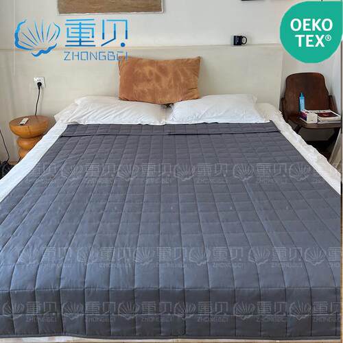 纯棉weighted blanket重力被全棉重力毯夏凉被小格子加重毯
