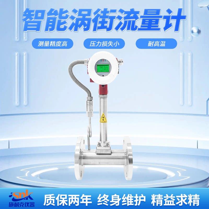 施耐克蒸汽压缩空气LUGB涡街流量计瓦斯燃气蒸汽气体液体热量计