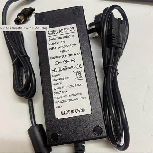 适用于Xming小明Q1/Q1 Pro/Q2投影仪机DC19V6.32A适用电源适配器8
