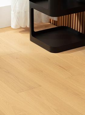 原三木奶油风4三mm橡木纯45440层地板黑胡桃实木地板层木地板实木