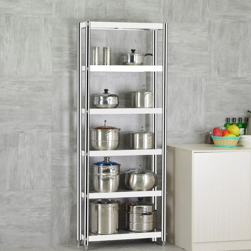 正品2/25/30c0m宽夹缝式收纳柜落地不钢六层冰箱墙角窄缝厨房置物